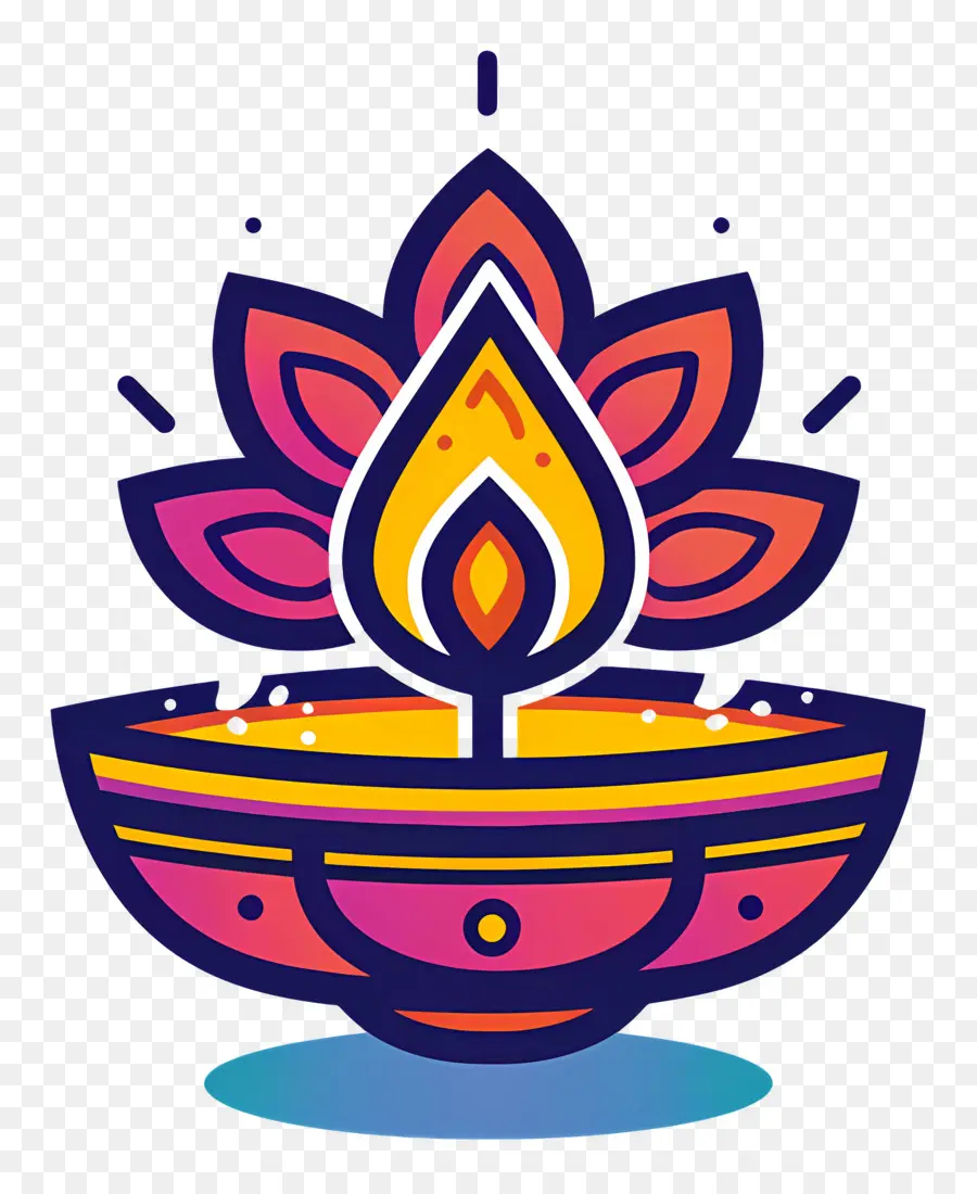 Lampu Diwali，Diya Dekoratif PNG