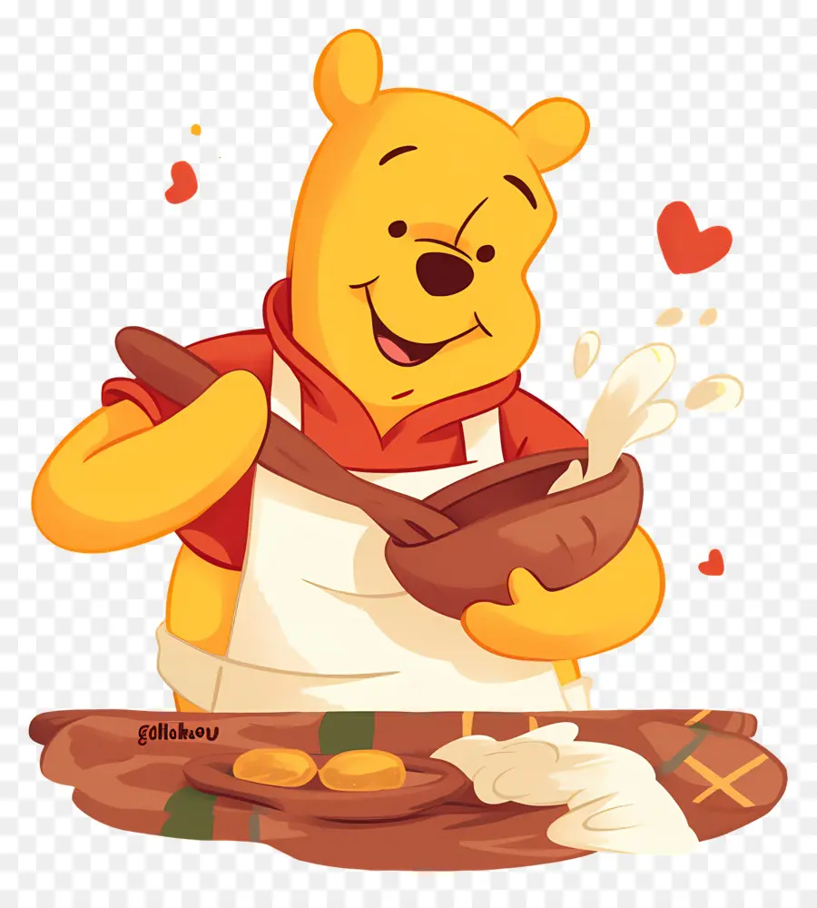 Winnie Si Beruang，Kue Beruang PNG