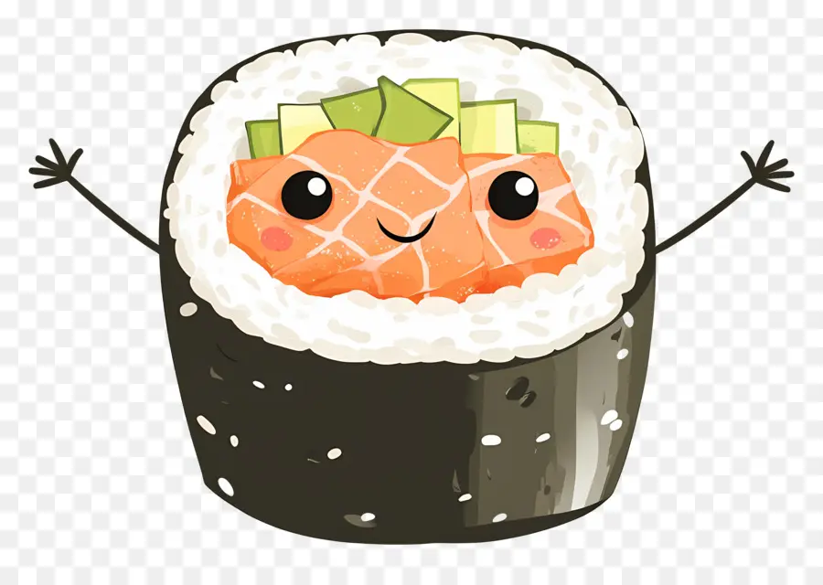 Sushi Yang Lucu，Gulungan Sushi Yang Lucu PNG