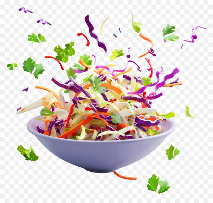 Salad Selada Kol，Salad Yang Dilempar PNG