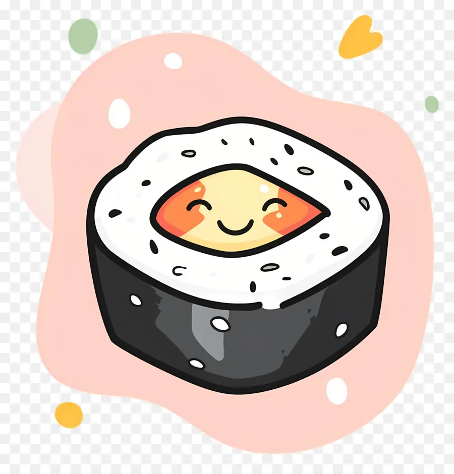 Sushi Yang Lucu，Gulungan Sushi Yang Lucu PNG