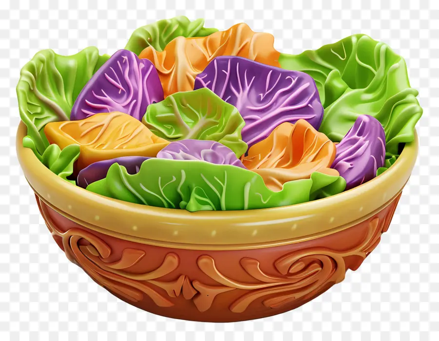 Salad Selada Kol，Salad Berwarna Warni PNG