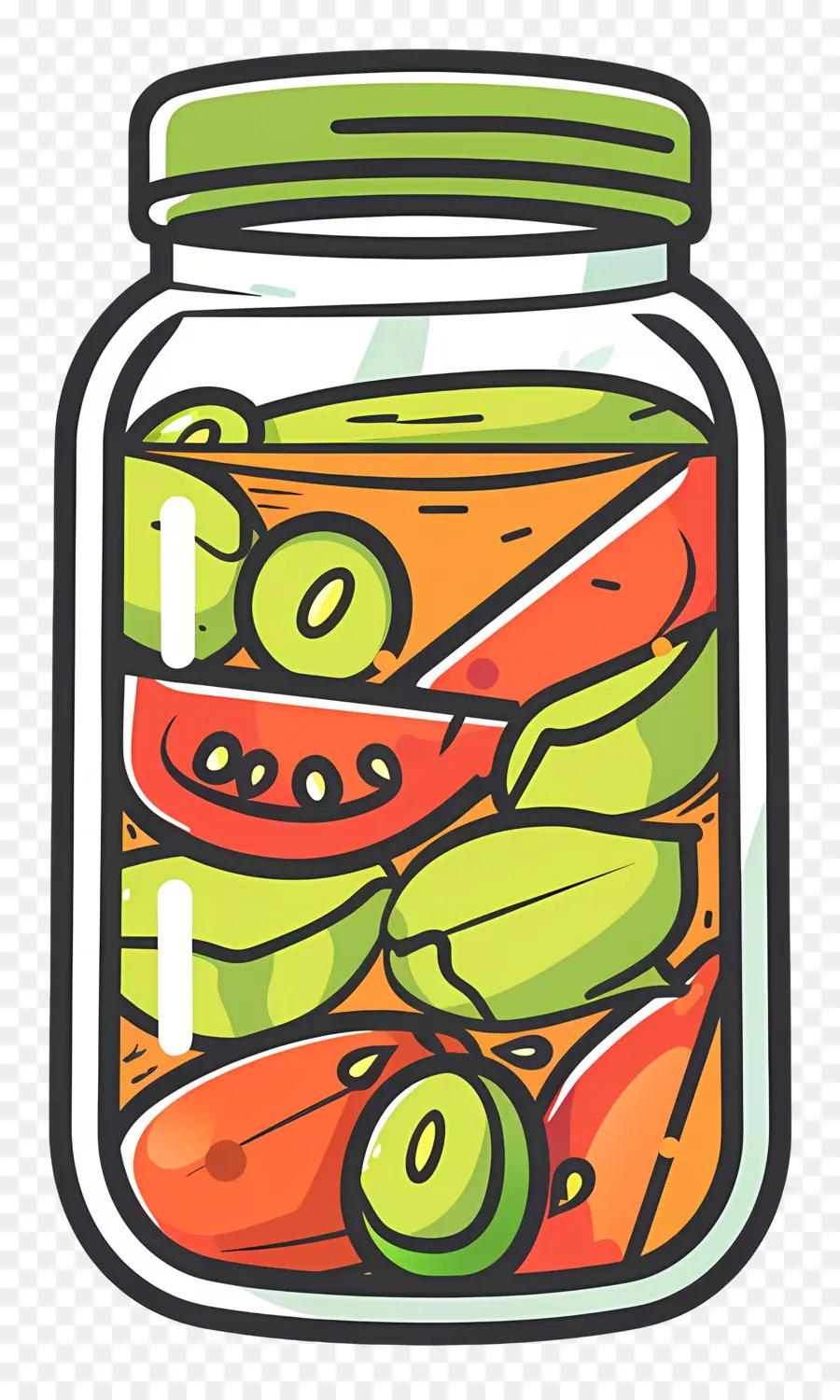 Toples Kimchi，Sebotol Acar PNG