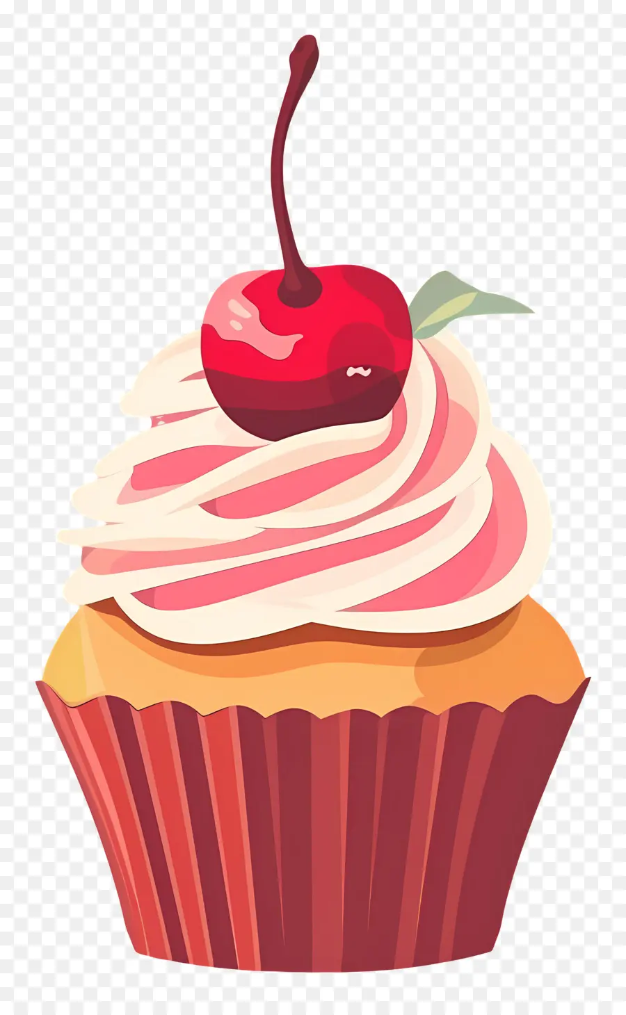 Kue Ceri，Cupcake Dengan Ceri PNG