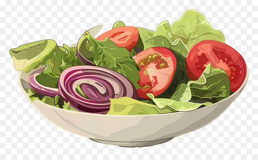 Salad Kartun，Salad Berwarna Warni PNG