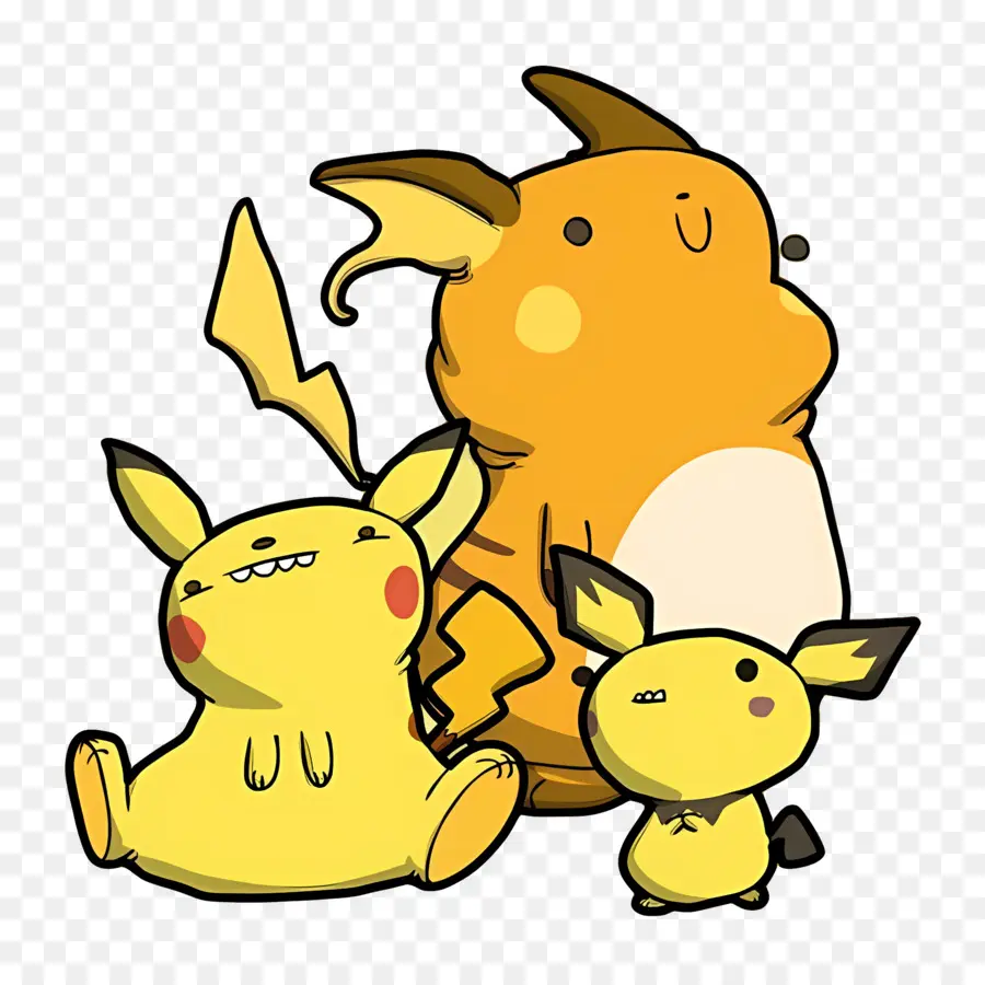 Pikachu，Makhluk Listrik PNG