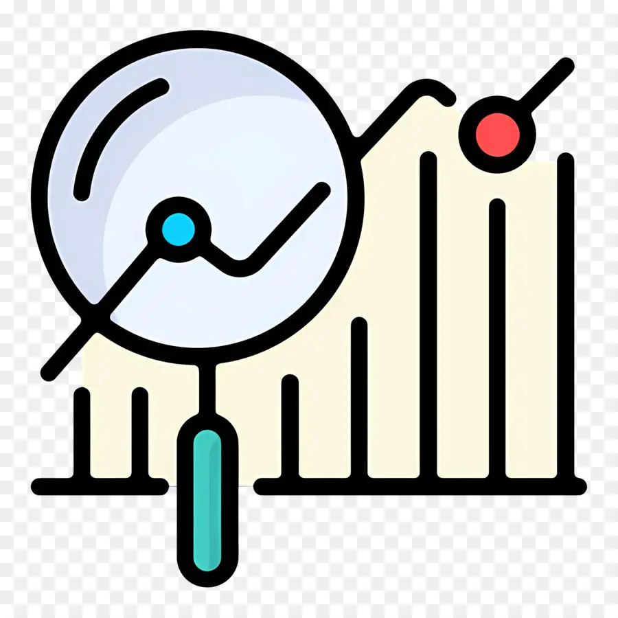 Penelitian Investasi，Kaca Pembesar Dan Grafik PNG