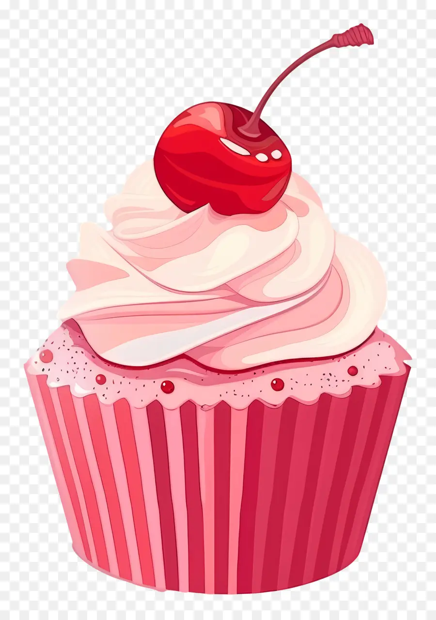 Kue Ceri，Cupcake Dengan Ceri PNG