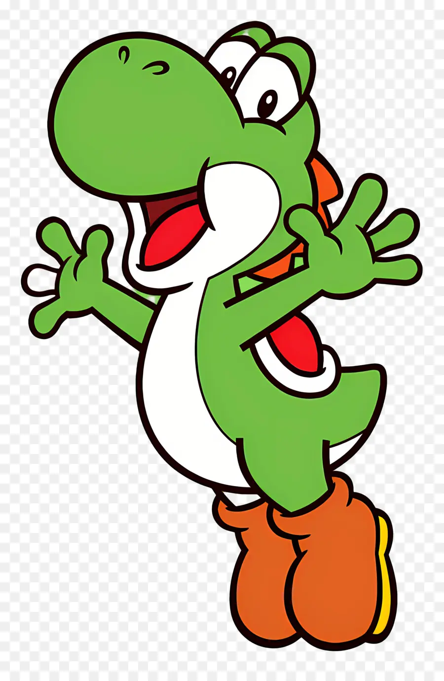 Super Mario，Karakter Dinosaurus Hijau PNG