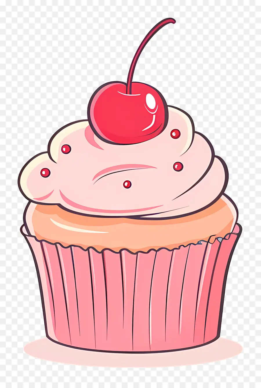 Kue Ceri，Cupcake Dengan Ceri PNG