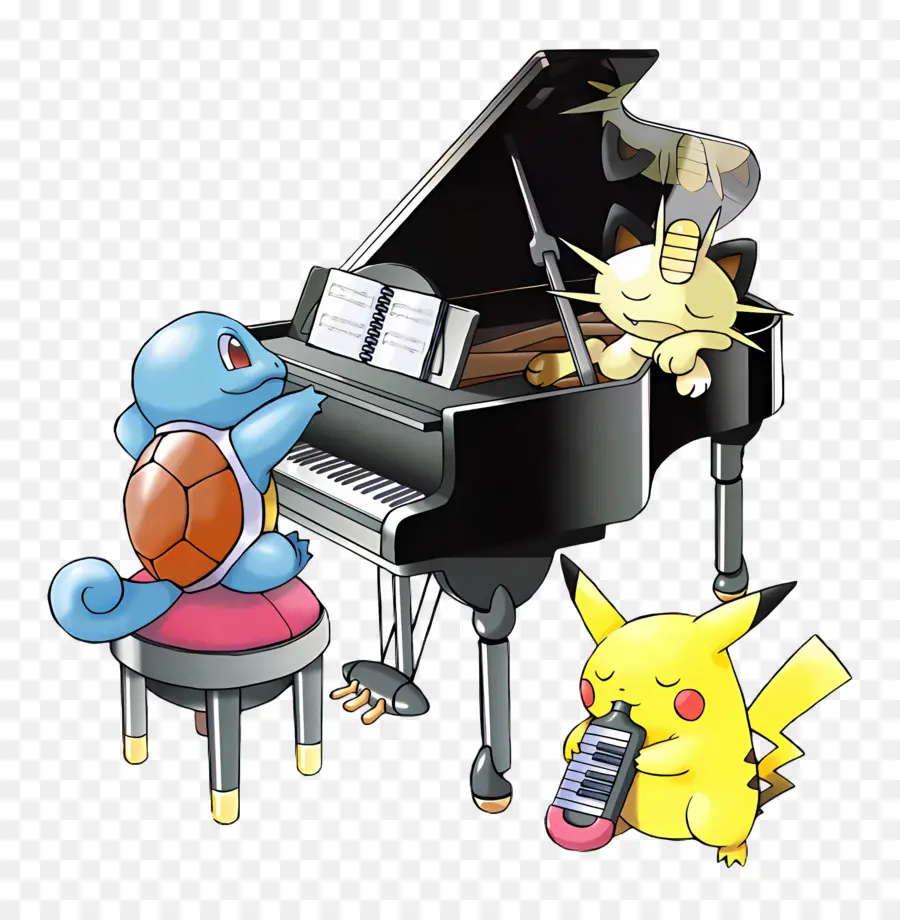 Menyemprot，Tupai Piano PNG