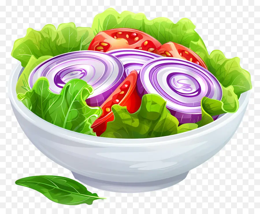 Salad Kartun，Salad Sederhana PNG