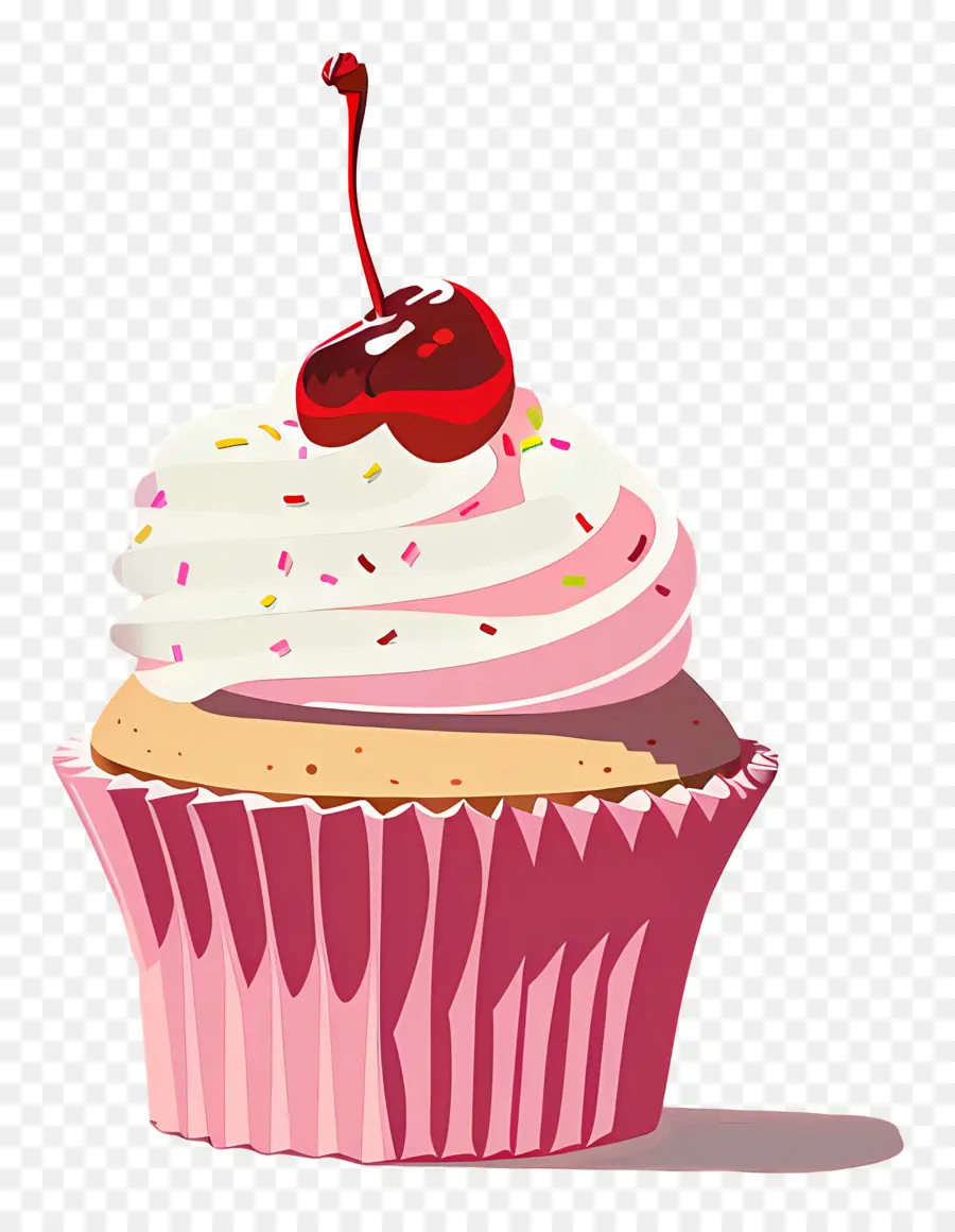 Kue Ceri，Cupcake Dengan Ceri PNG