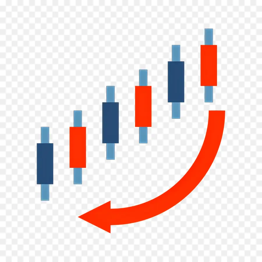 Investasi Turun，Grafik Kandil PNG