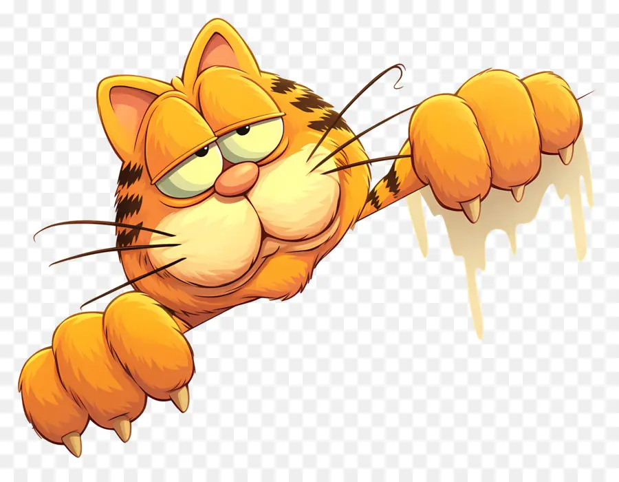 Garfield，Kucing Oranye PNG