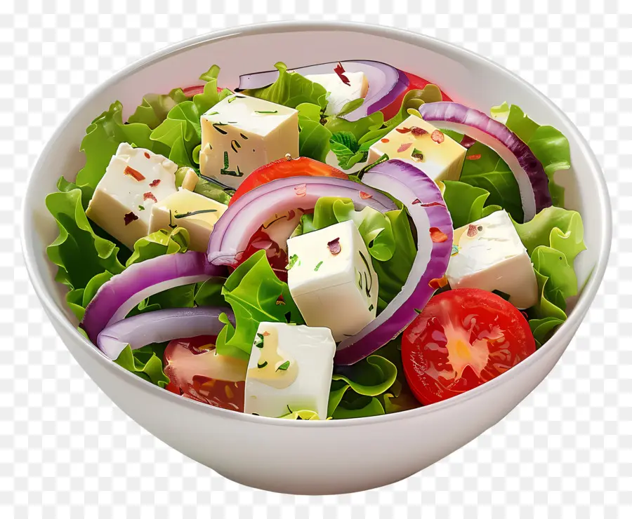 Salad Kartun，Salad Yunani PNG