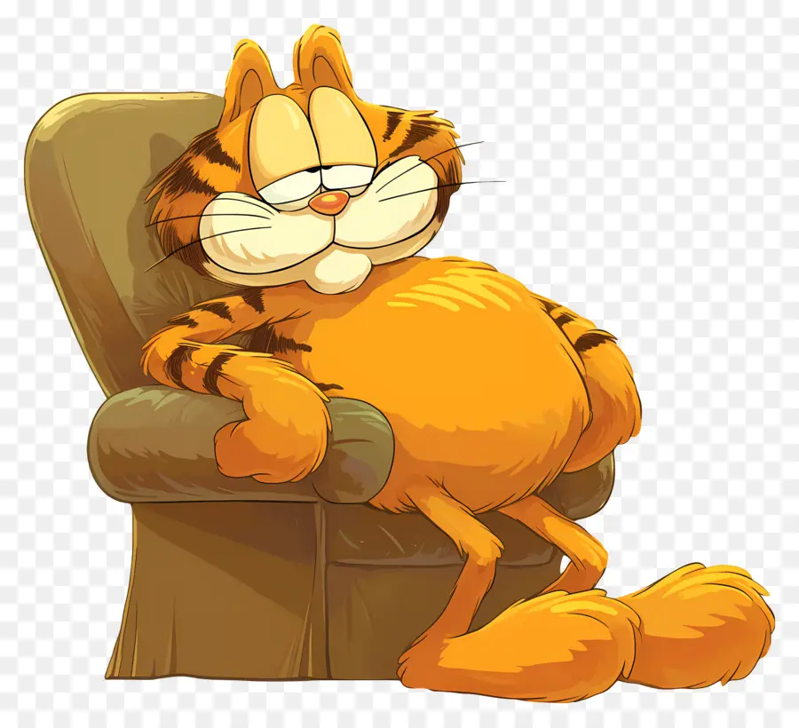 Garfield，Kucing Oranye PNG