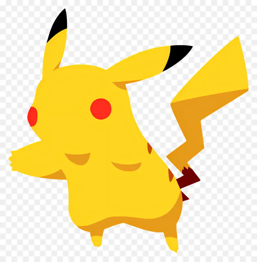 Pikachu，Pikachu Minimalis PNG