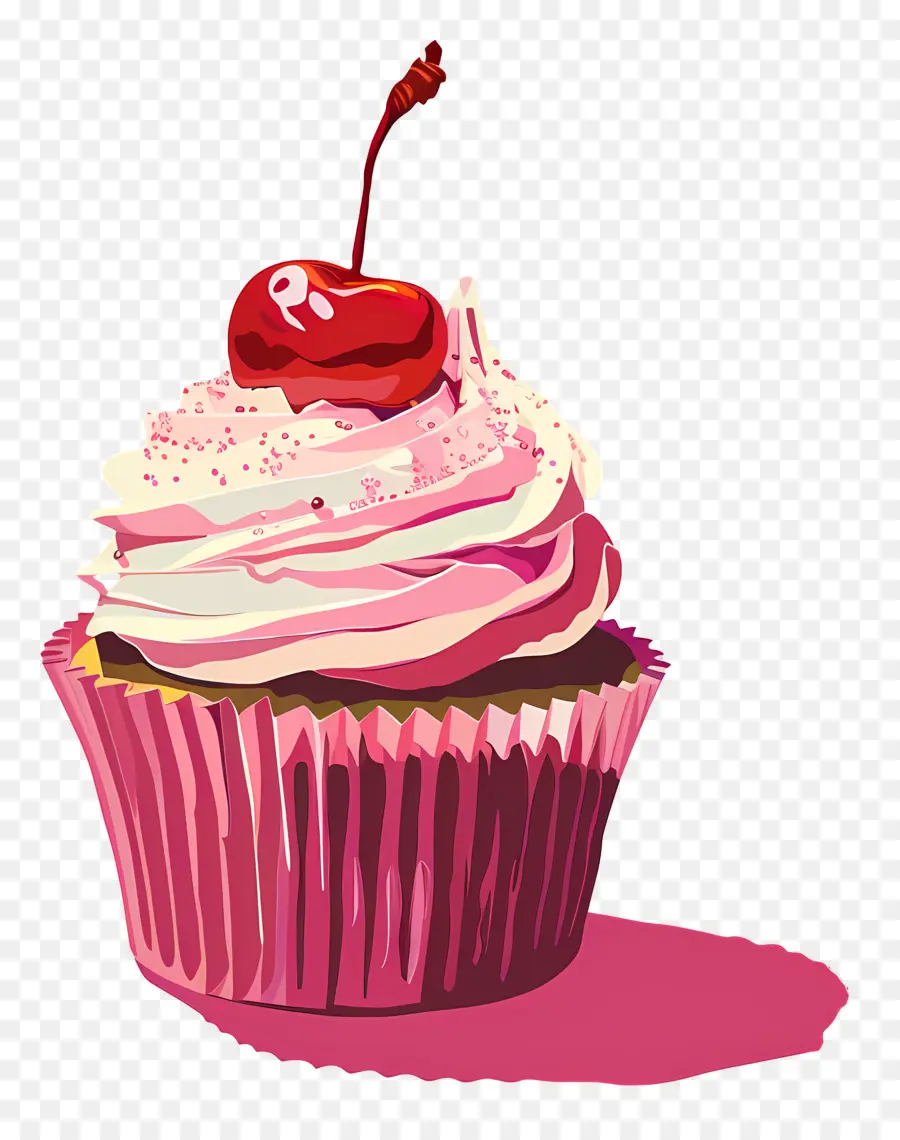 Kue Ceri，Cupcake Dengan Ceri PNG