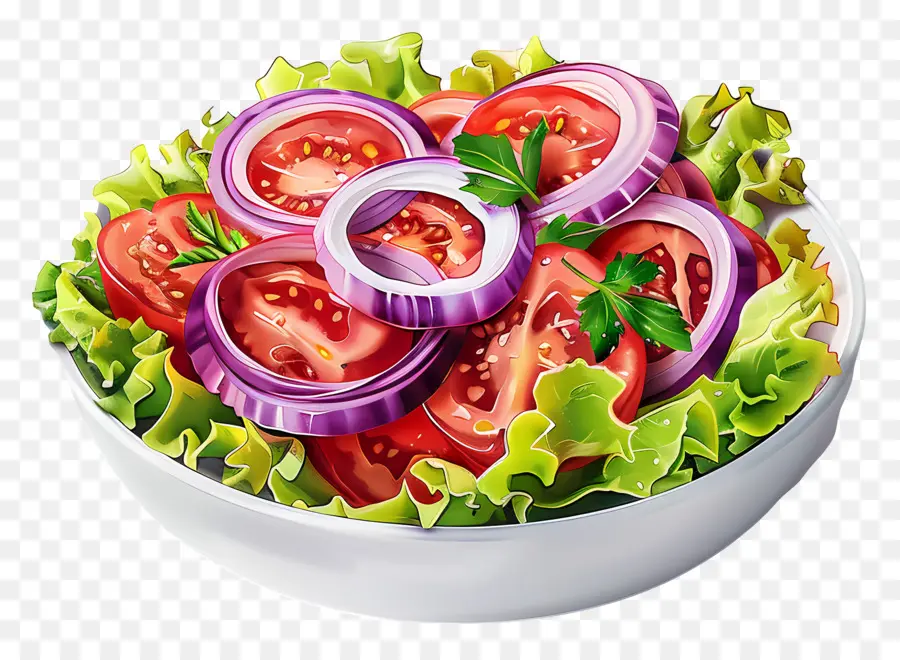 Salad Kartun，Salad Bawang PNG