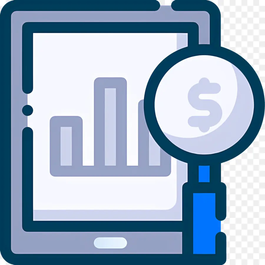 Penelitian Investasi，Tablet Dengan Grafik PNG