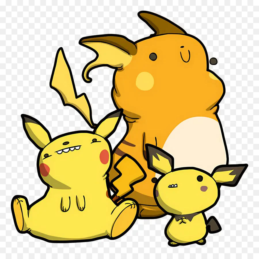 Pikachu，Makhluk Listrik PNG