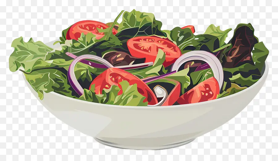 Salad Kartun，Salad Berwarna Warni PNG