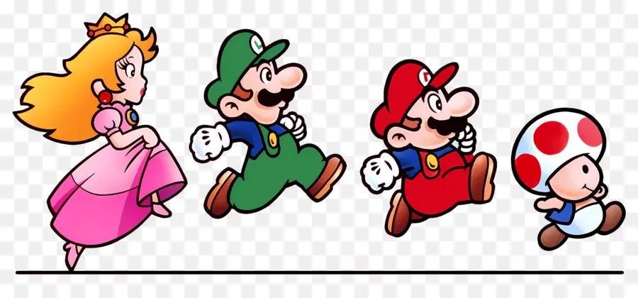 Super Mario，Mario Dan Teman PNG