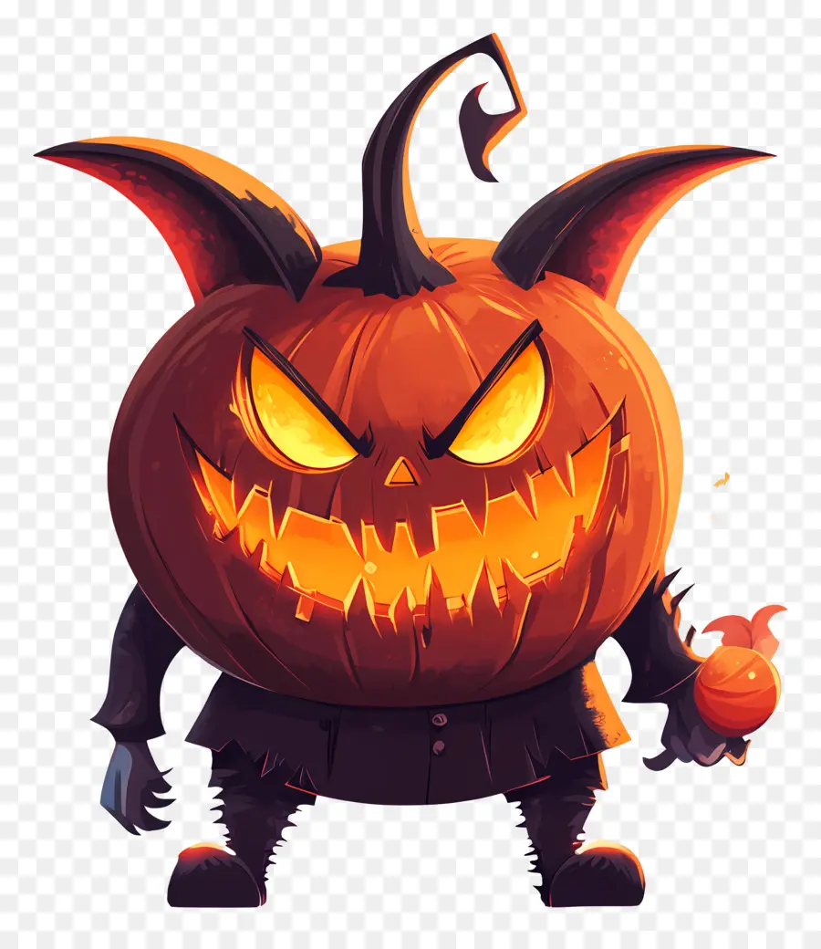 Setan Halloween，Setan Labu PNG