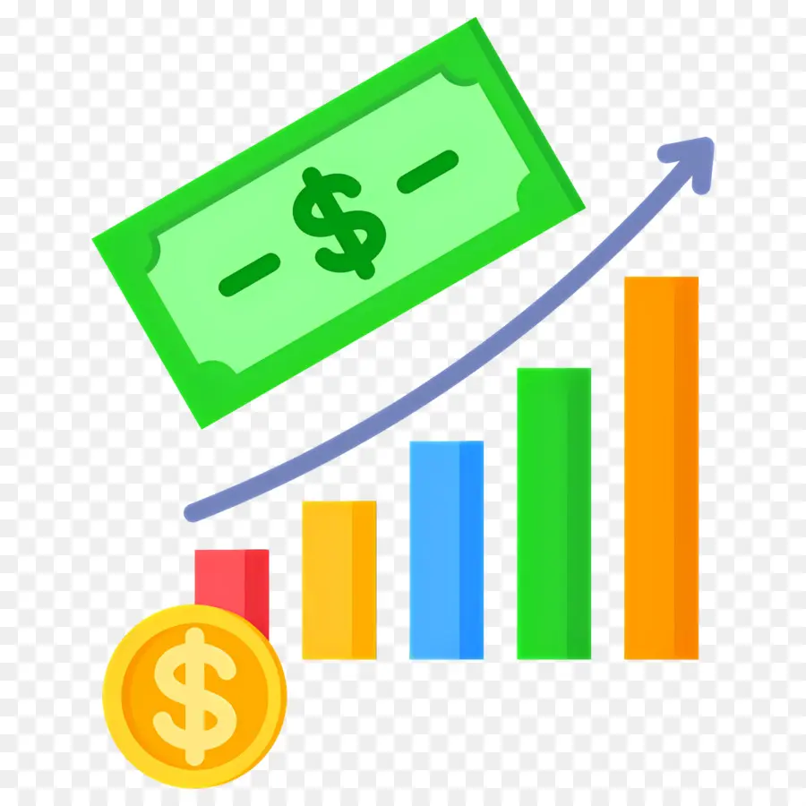 Rencana Investasi，Grafik Batang Menurun PNG