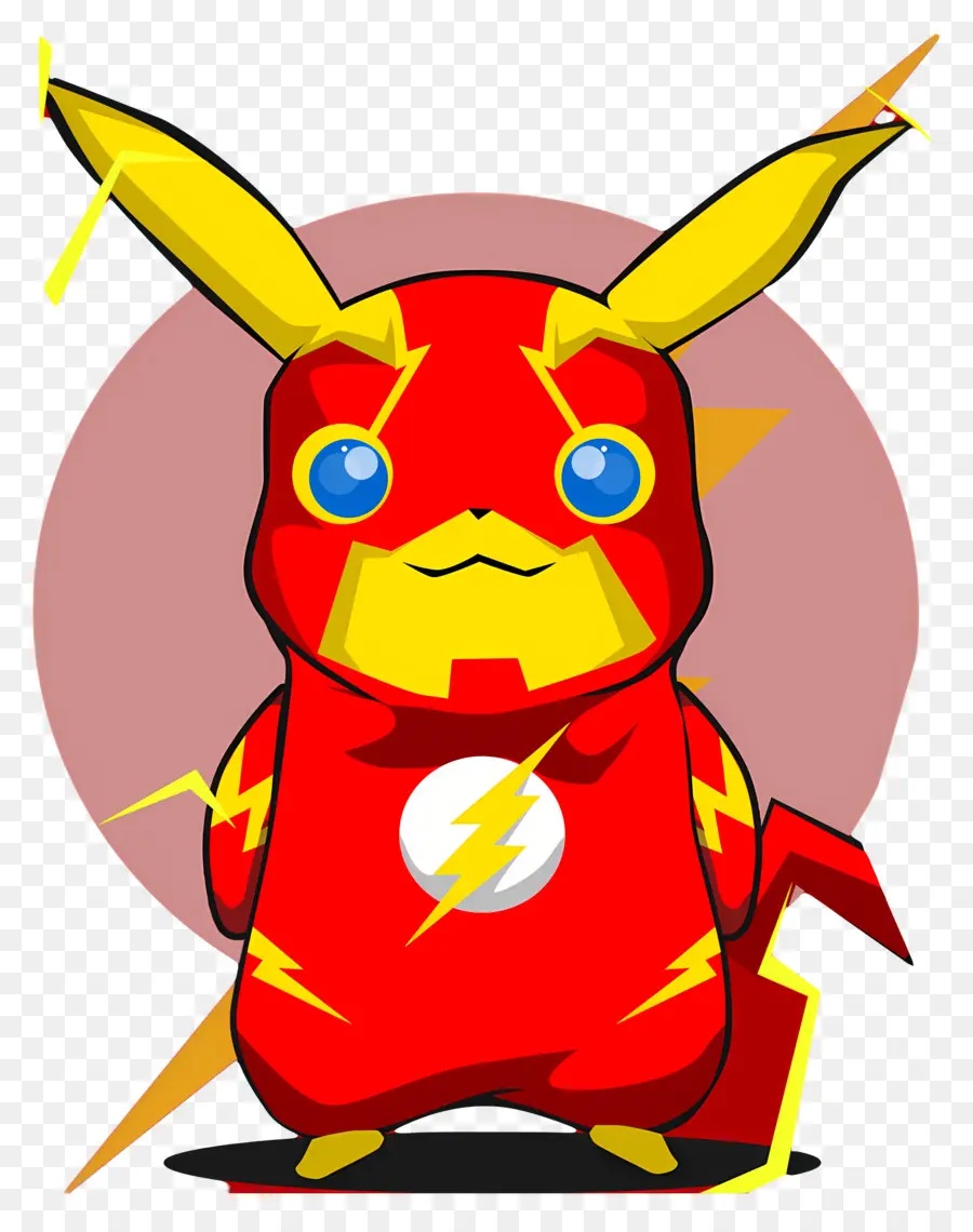 Pikachu，Pikachu Dengan Kostum Superhero PNG