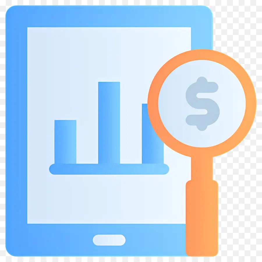 Penelitian Investasi，Tablet Dengan Grafik PNG