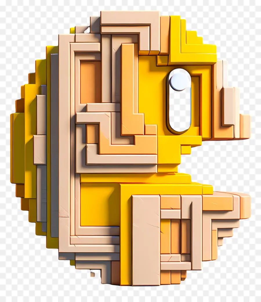 Pak Man，Pac Man Geometris PNG