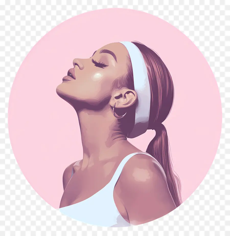 Ariana Grande，Ilustrasi Profil PNG