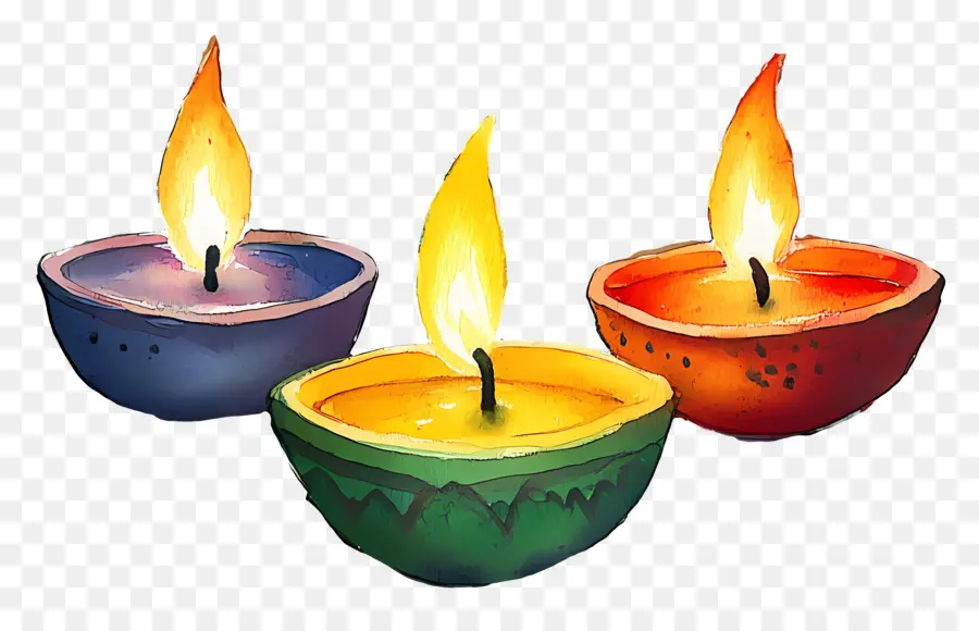 Lampu Minyak Diwali，Lilin PNG