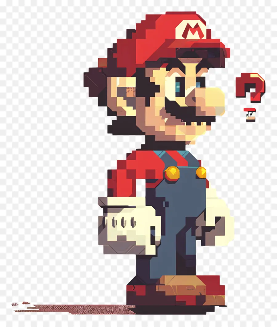 Piksel Mario，Karakter Piksel PNG