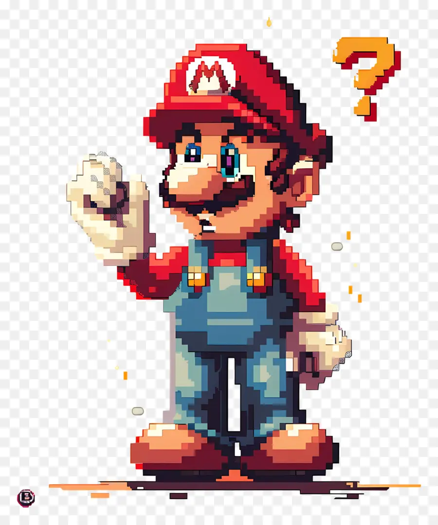 Piksel Mario，Karakter Piksel PNG