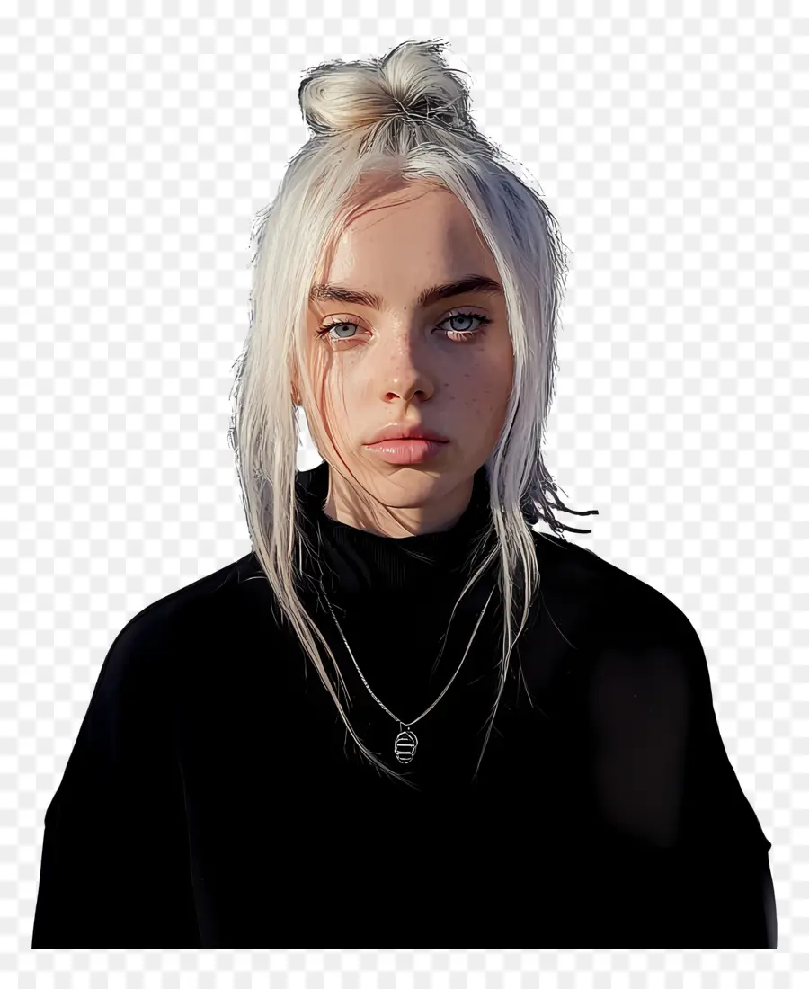 Billie Eilish，Orang Dengan Rambut Putih PNG