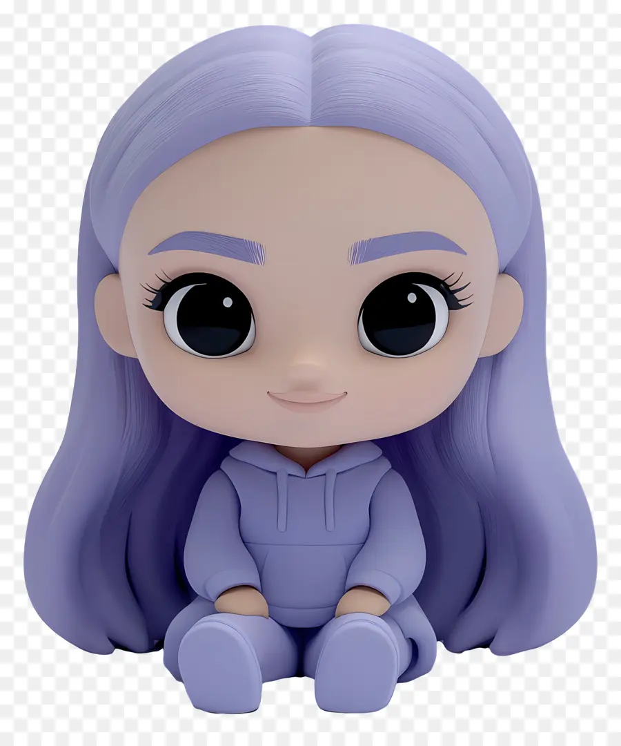 Ariana Grande，Boneka Ungu PNG