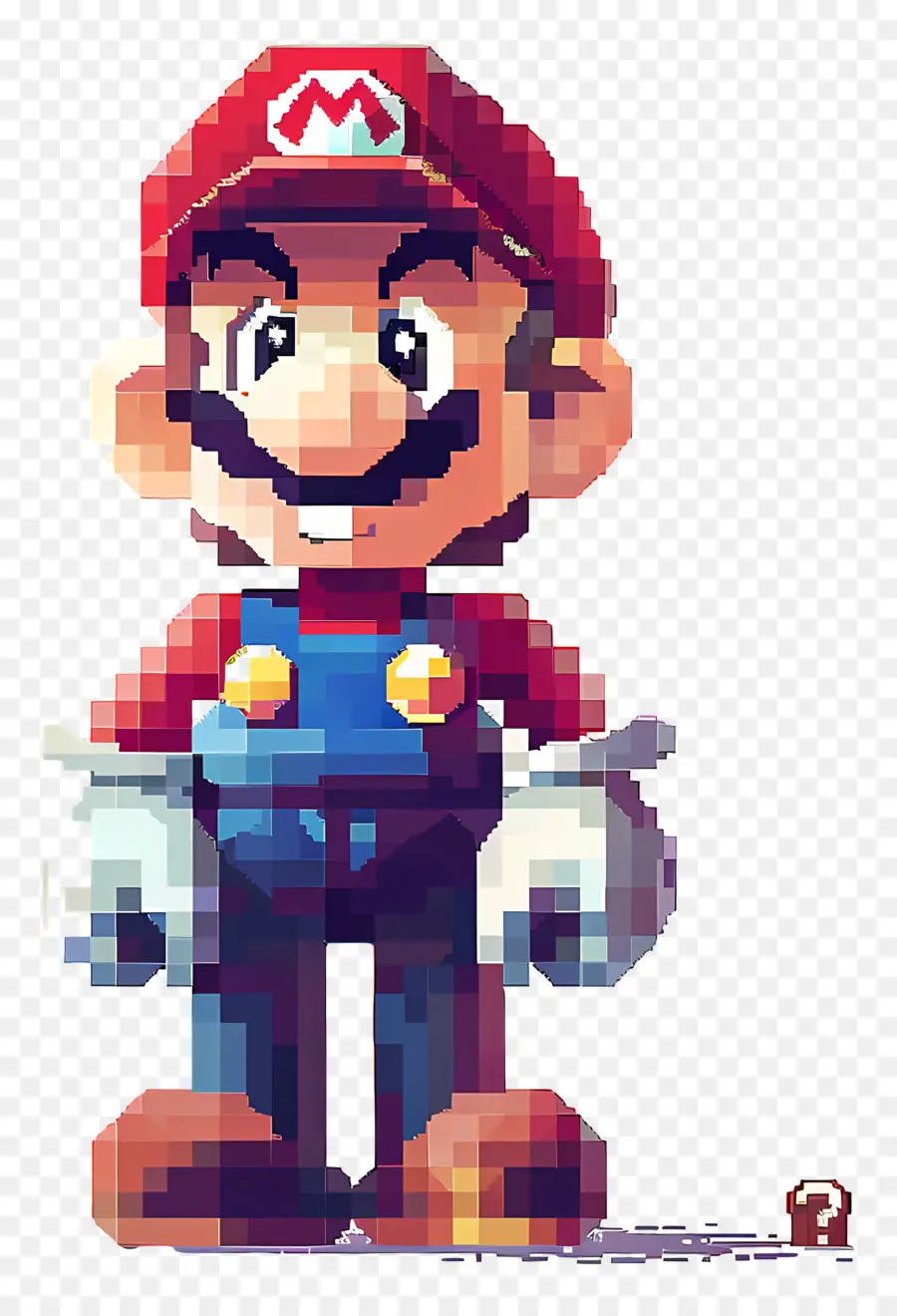 Piksel Mario，Karakter Piksel PNG