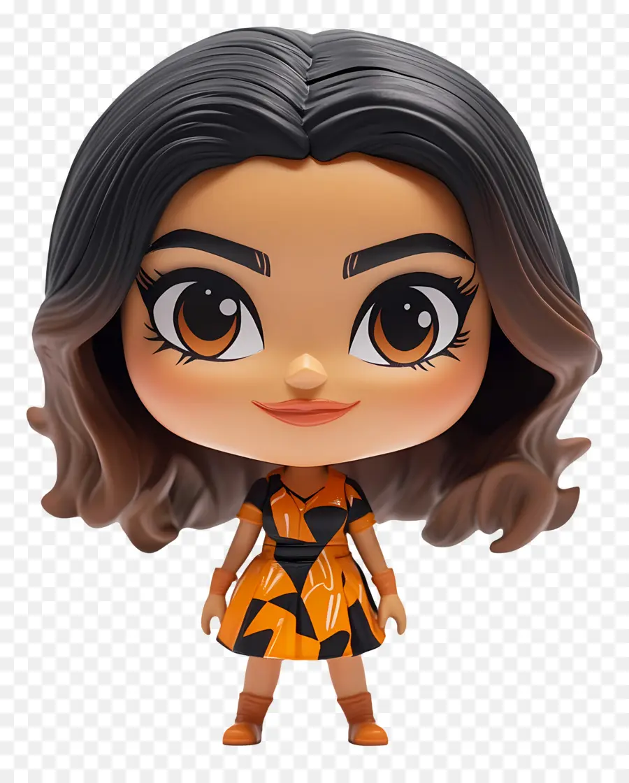 Deepika Padukone，Karakter Chibi Dalam Pakaian PNG