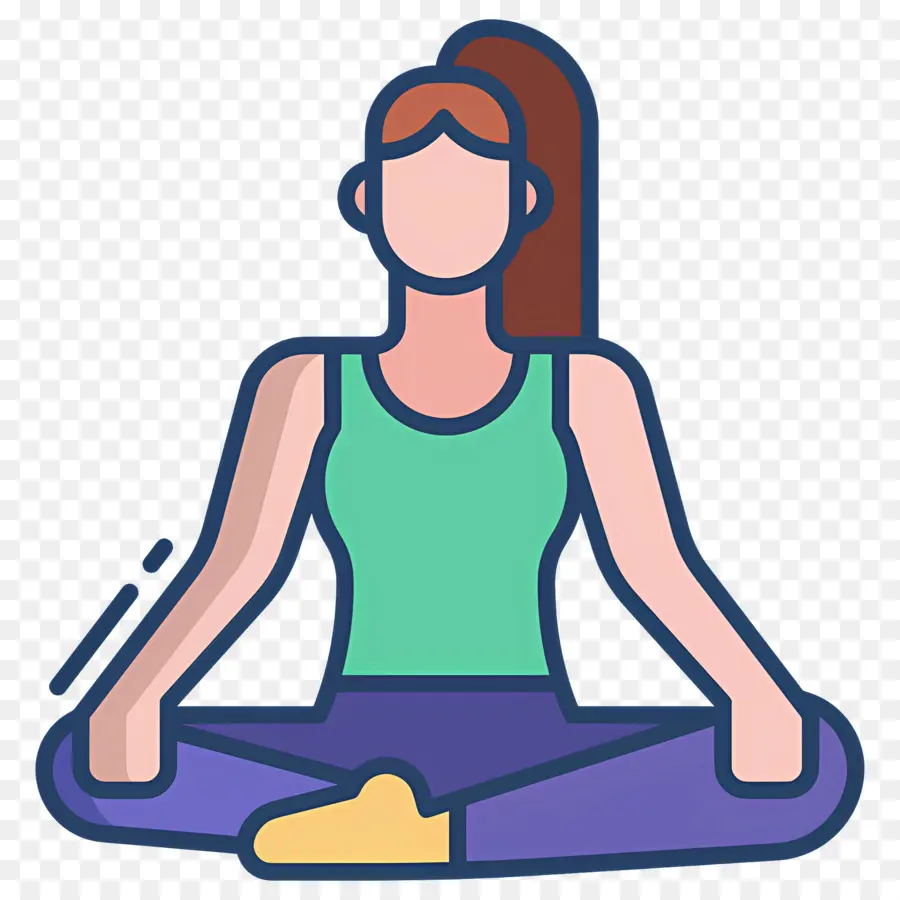 Meditasi，Pose Yoga PNG