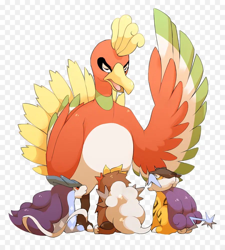 Pokemon，Burung Dan Hewan Berwarna Warni PNG