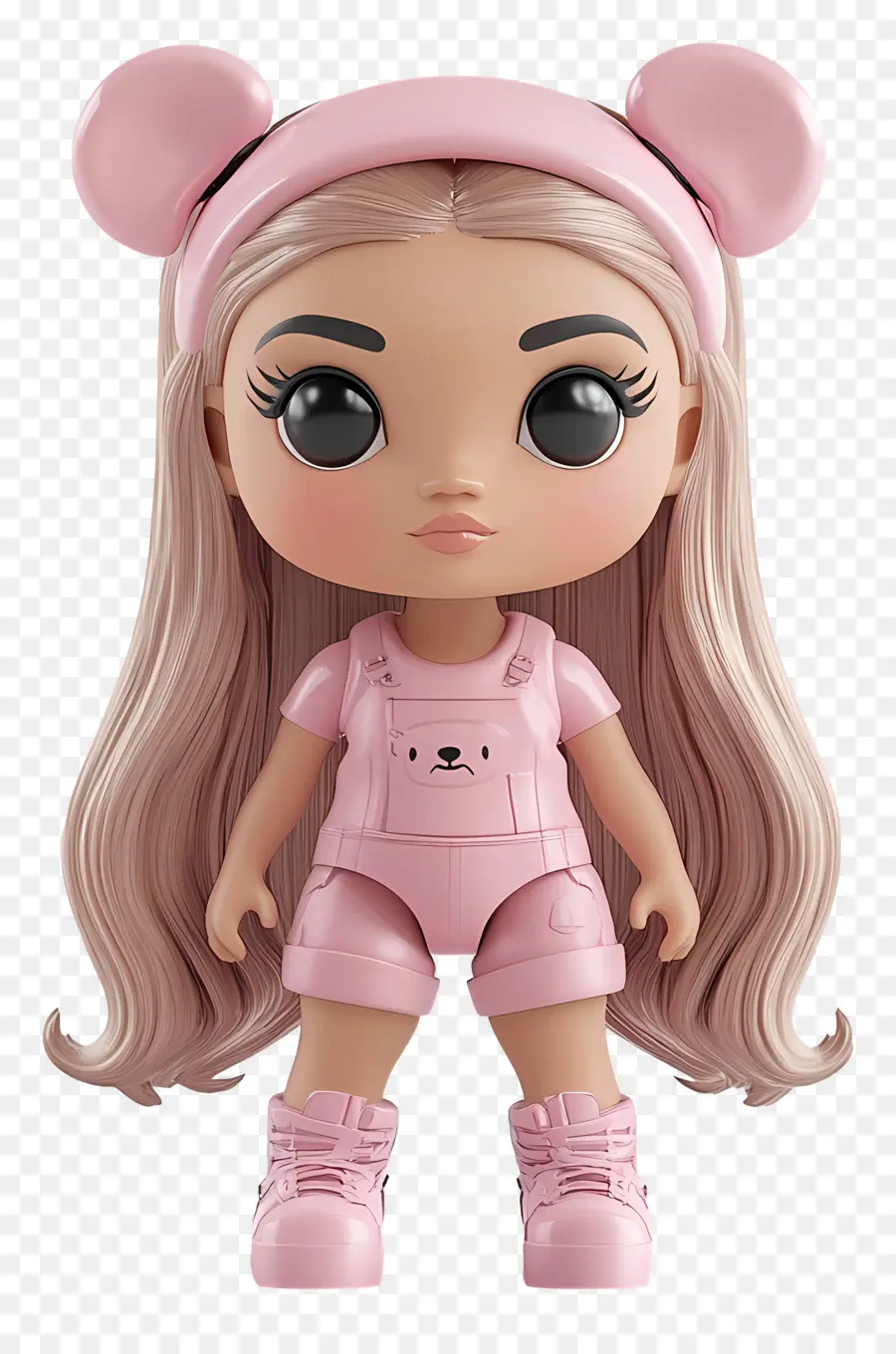 Ariana Grande，Boneka Dengan Pakaian Merah Muda PNG