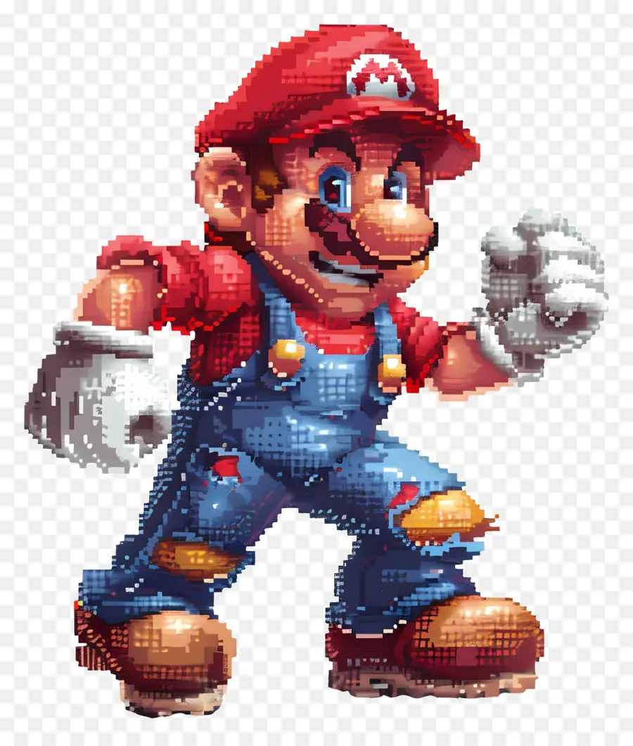 Piksel Mario，Karakter Piksel PNG