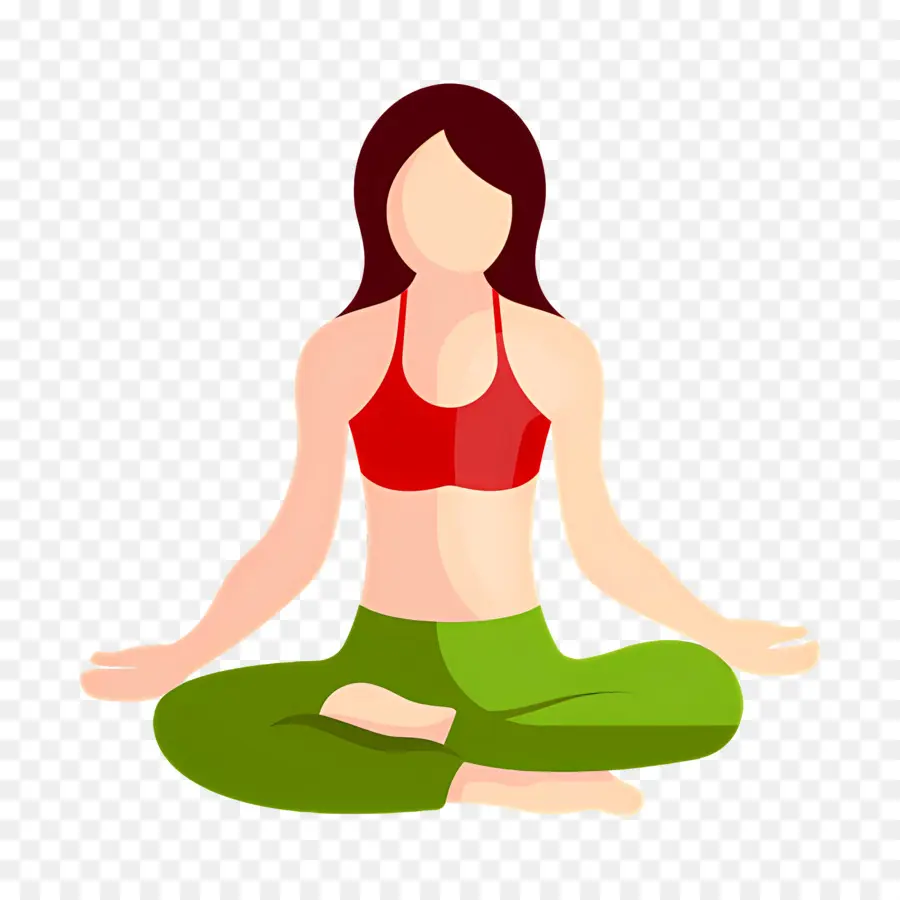 Meditasi，Yoga PNG