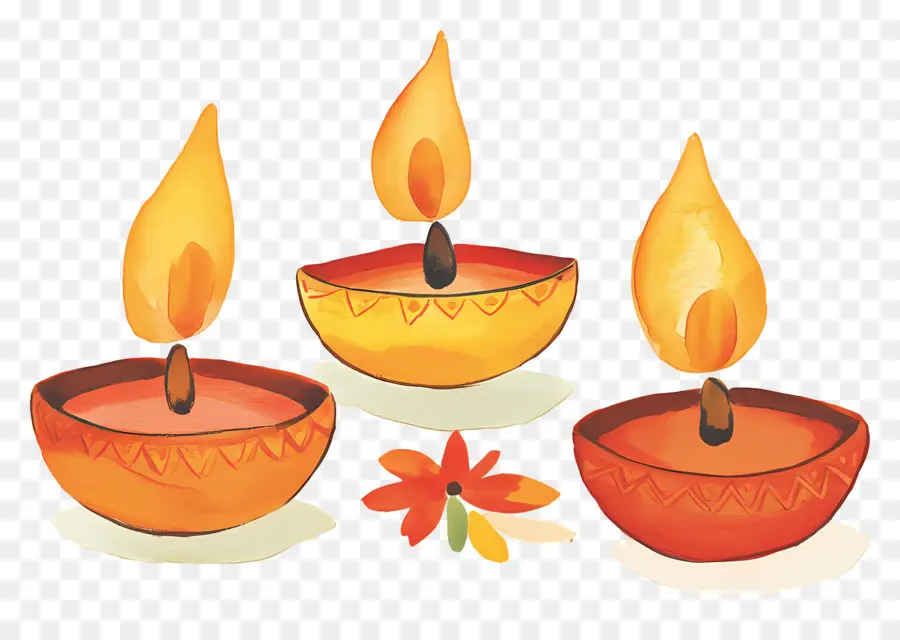 Lampu Minyak Diwali，Lilin PNG