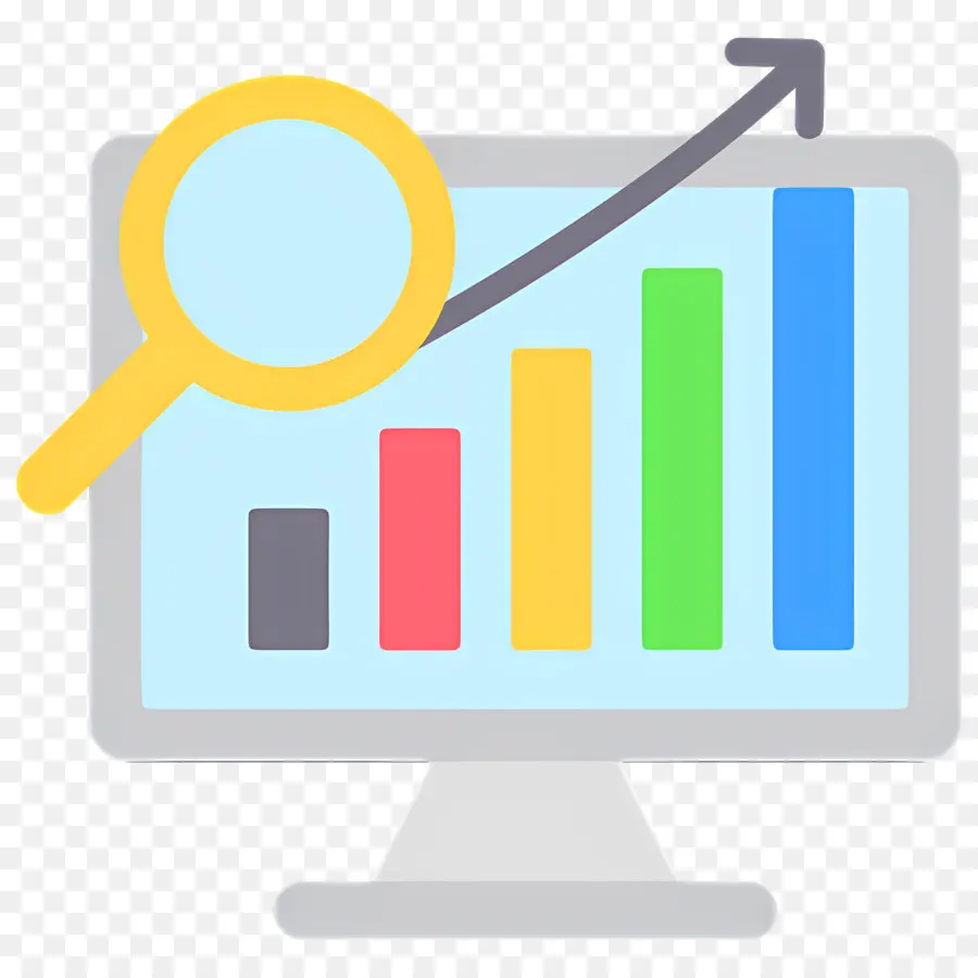 Penelitian Investasi，Grafik Di Monitor PNG