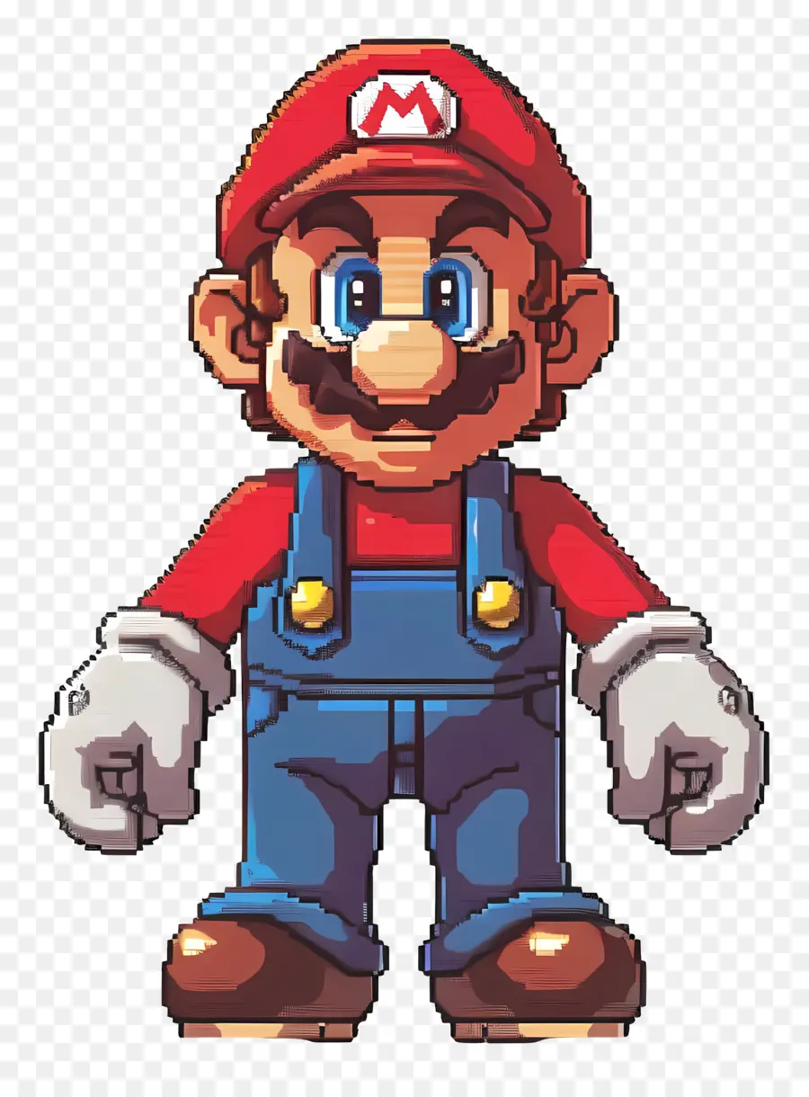 Piksel Mario，Karakter Piksel PNG