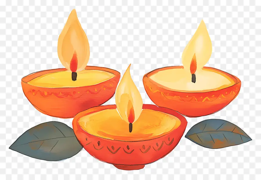 Lampu Minyak Diwali，Lilin PNG